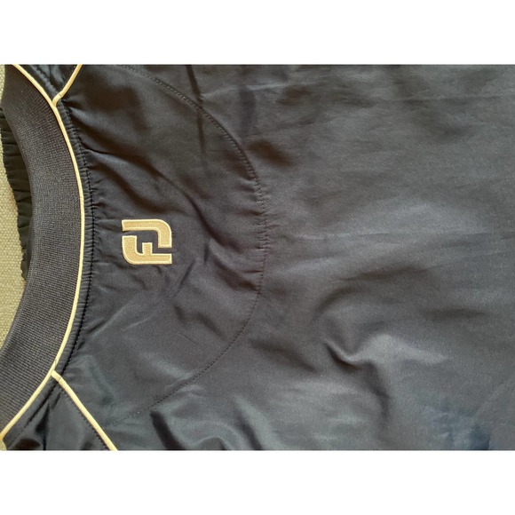 FootJoy FJ WindShirt Men's Large Blue Golf Pullover Windbreaker short sleeves - Picture 14 of 15